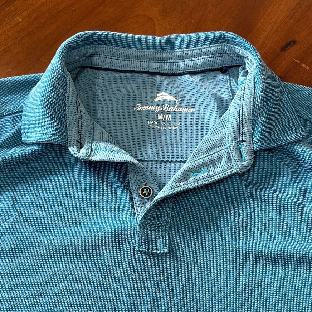Tommy Bahama Men's Teal Polo Shirt